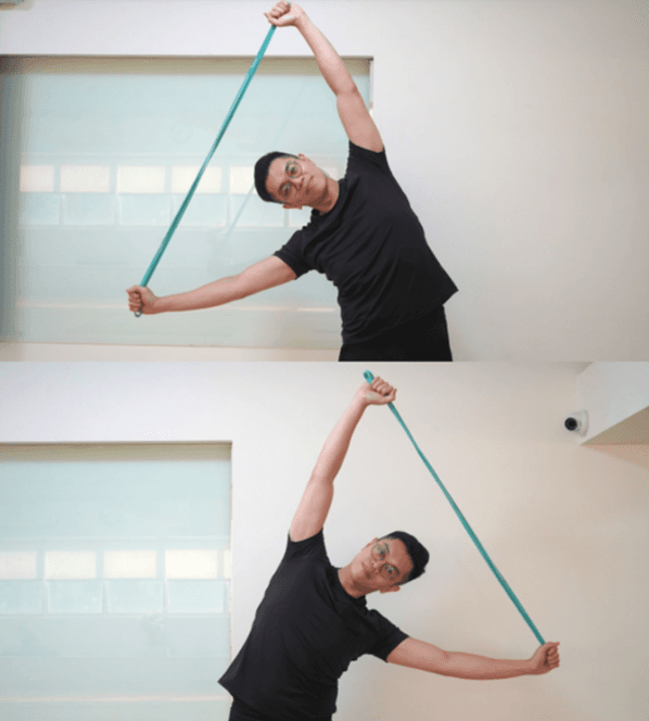 肩頸放鬆,瑜珈,毛巾操